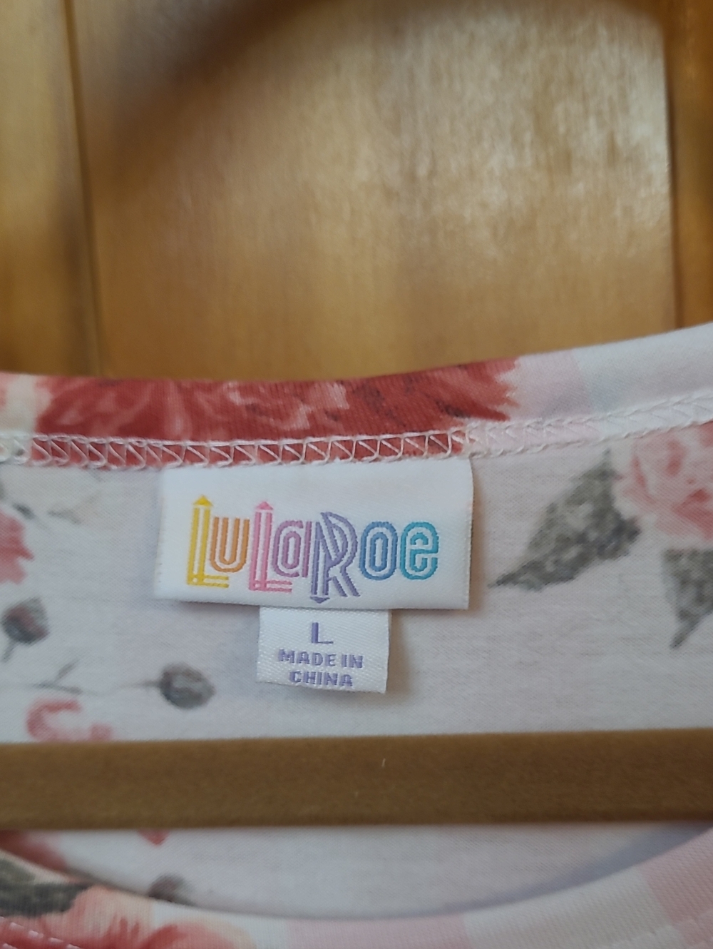 LuLaRoe Pink Floral Women’s Sleep Top